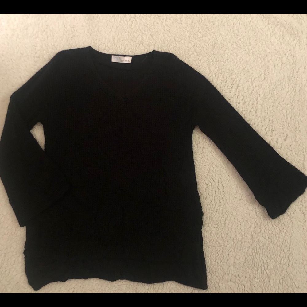 Black V- Neck Sweater